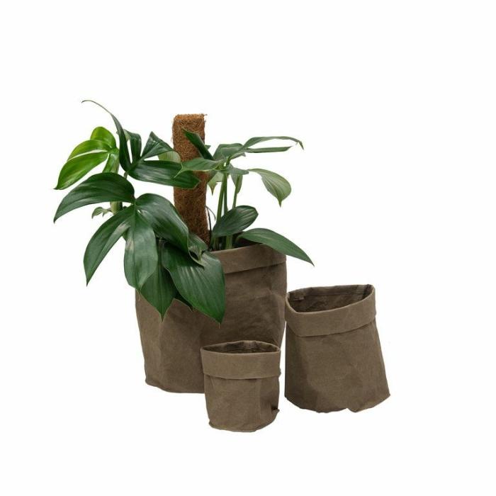 Baskets & Pot Bags | Brooklyn Pot Bag Khaki Baskets & Pot Bags Baskets & Pot Bags