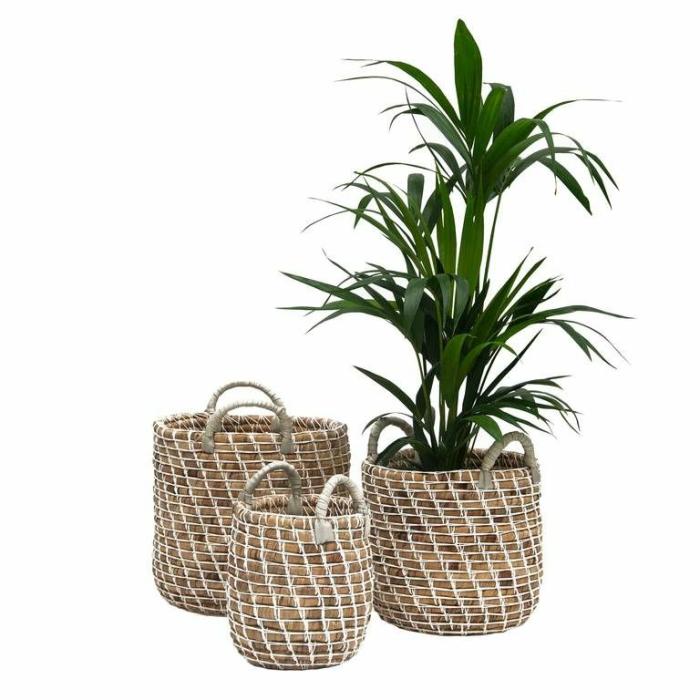 Baskets & Pot Bags | Hawaii Water Hyacinth Baskets & Pot Bags Baskets & Pot Bags