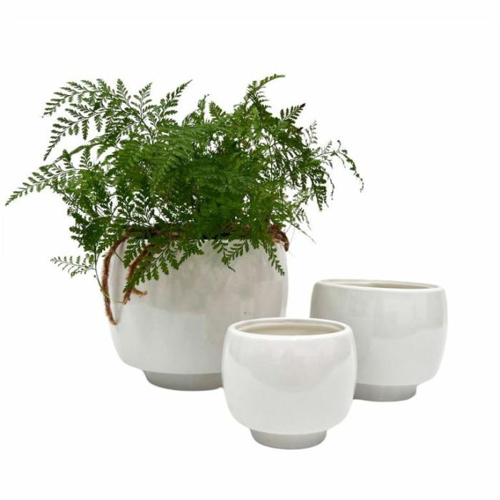 Indoor Pots | Alaska Planter White Indoor Pots Indoor Pots