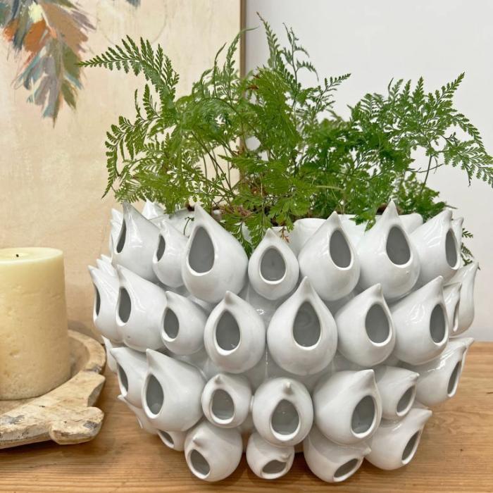 Indoor Pots | Barnacle Vase Pot White Indoor Pots Indoor Pots