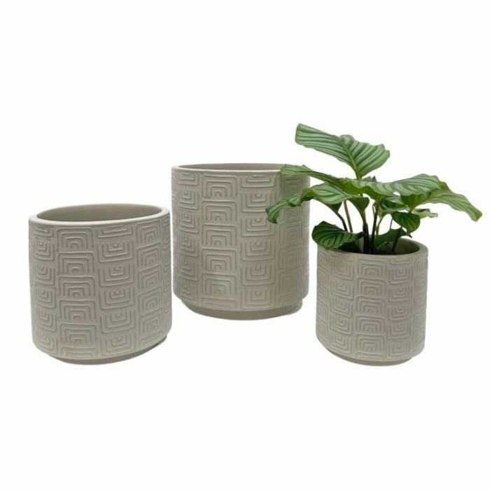 Indoor Pots | Catania Planter Bone Indoor Pots Indoor Pots