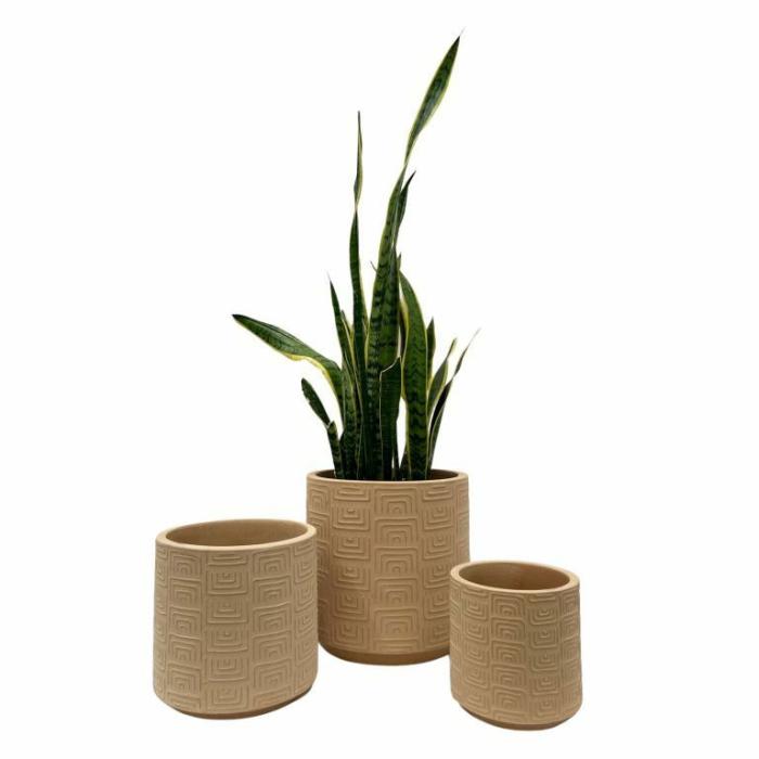 Indoor Pots | Catania Planter Ochre Indoor Pots Indoor Pots