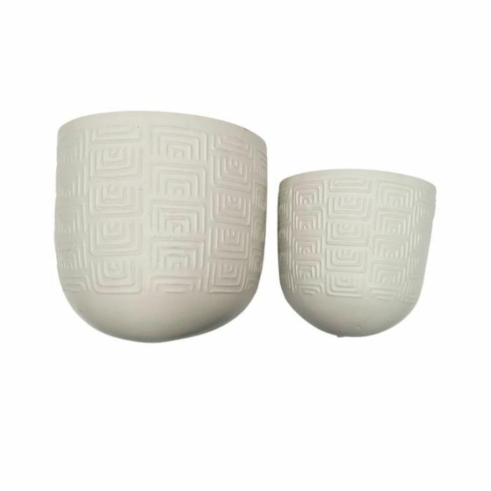 Indoor Pots | Catania Wall Pot Bone Indoor Pots Indoor Pots