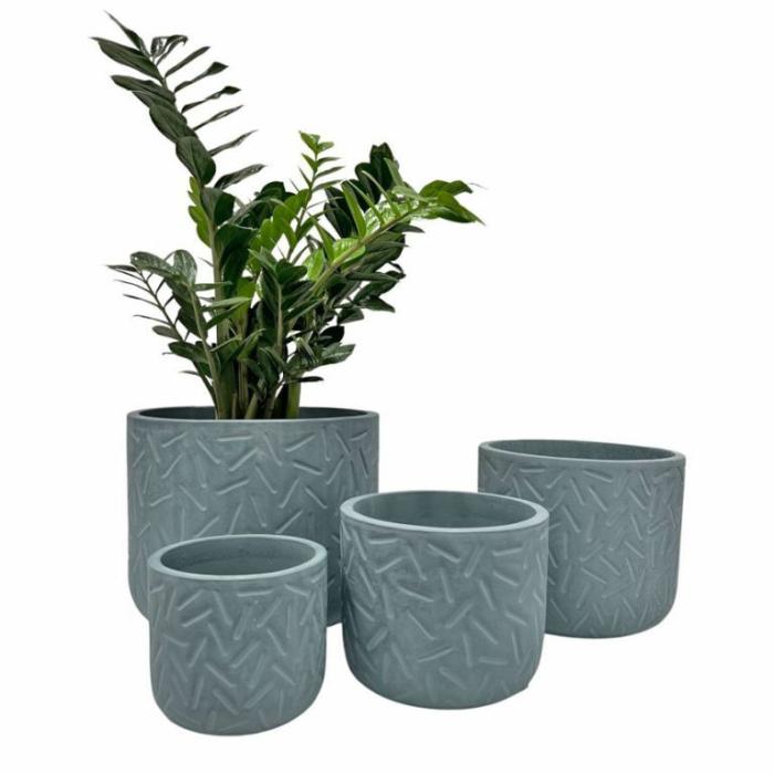 Indoor Pots | Mia Planter Chambray Indoor Pots Indoor Pots