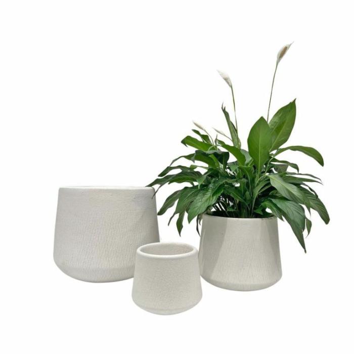 Indoor Pots | Santorini Planter White Indoor Pots Indoor Pots