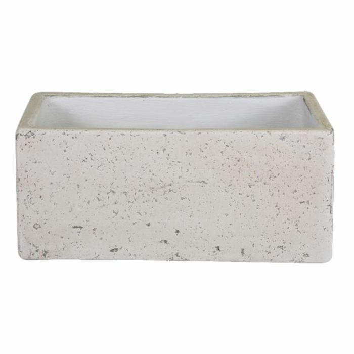 Outdoor Pots | Arella Cement Trough Outdoor Pots Off White