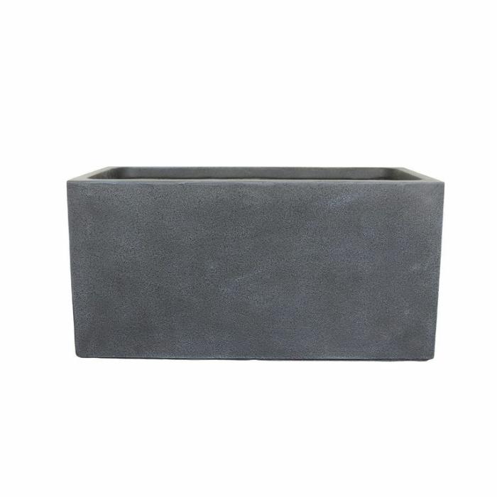 Outdoor Pots | Ashton Trough Black Outdoor Pots Black