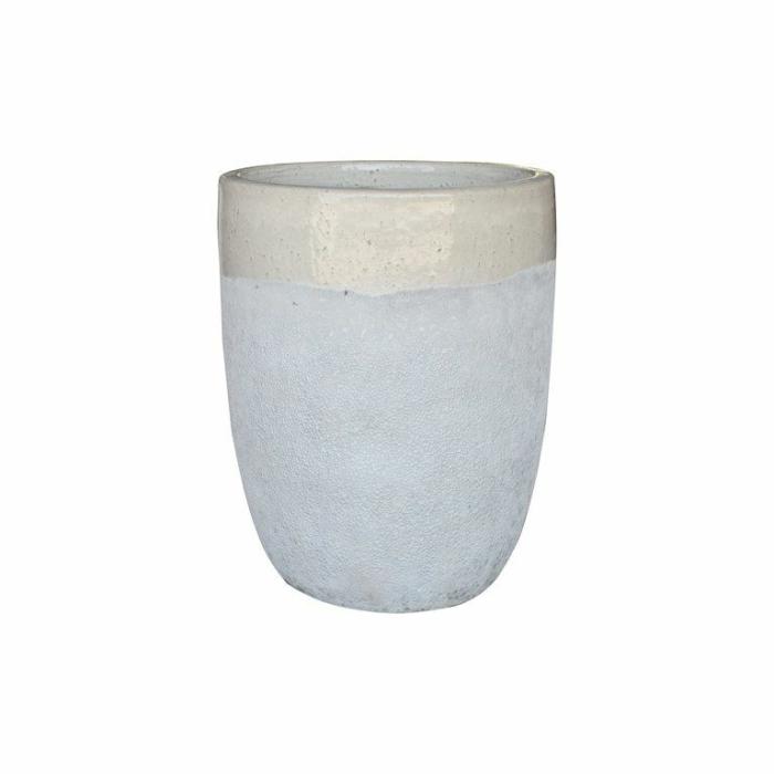 Outdoor Pots | Aspen Planter Tall Drum Ivory Outdoor Pots Ivory