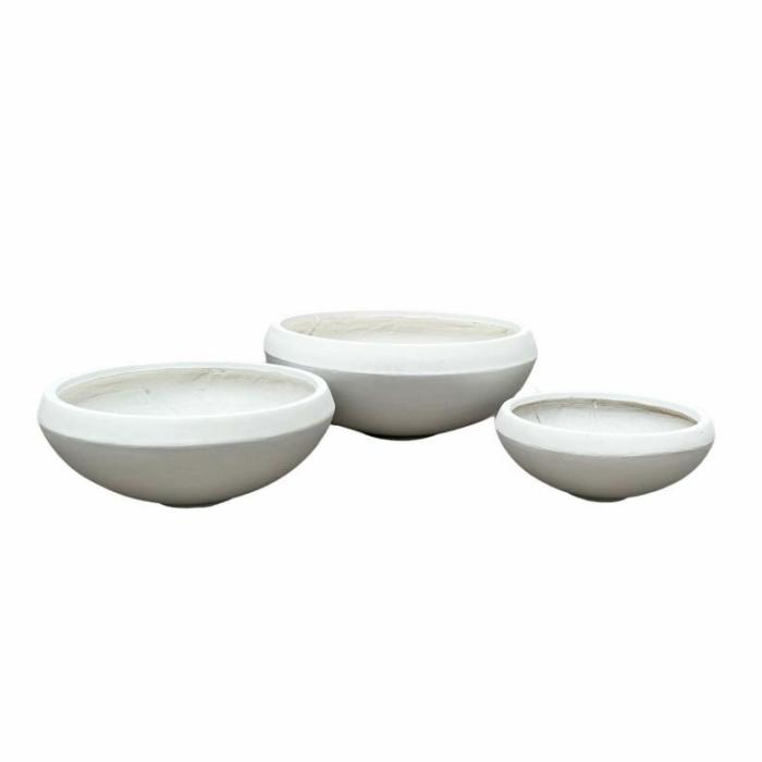 Outdoor Pots | Bowl Ivory Outdoor Pots Ivory