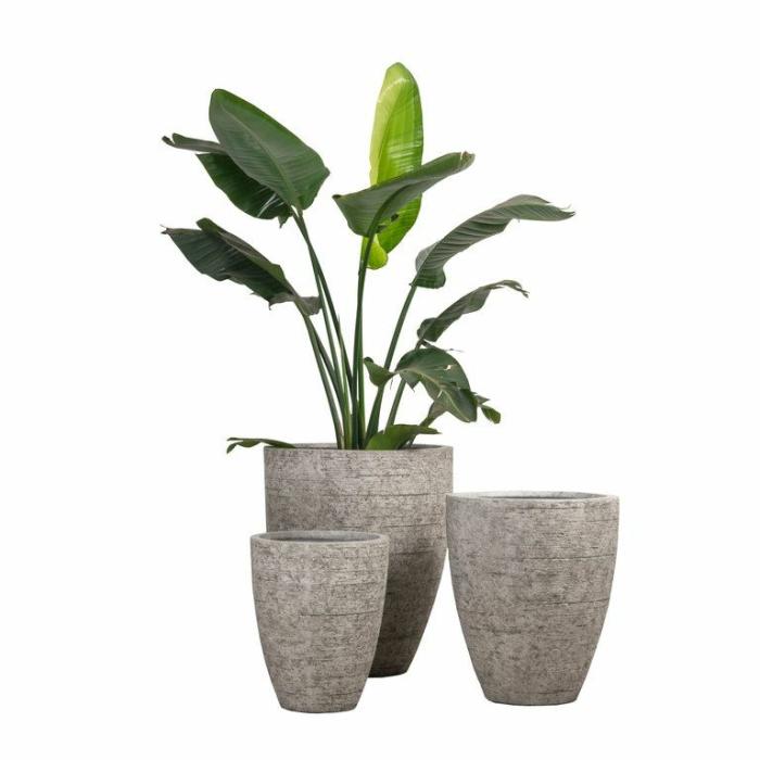 Outdoor Pots | Egg Ash Outdoor Pots Grey