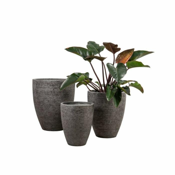 Outdoor Pots | Egg Grey Outdoor Pots Grey