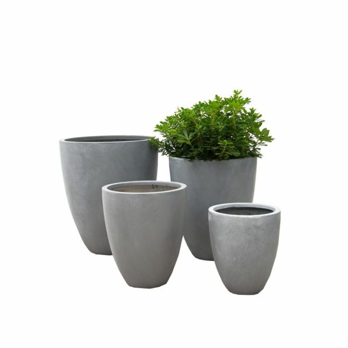 Outdoor Pots | Egg Pot Stone Outdoor Pots Outdoor Pots