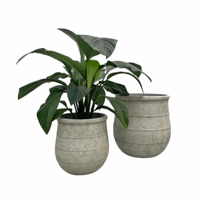 Outdoor Pots | Lucca Planter Ash Grey Outdoor Pots Grey