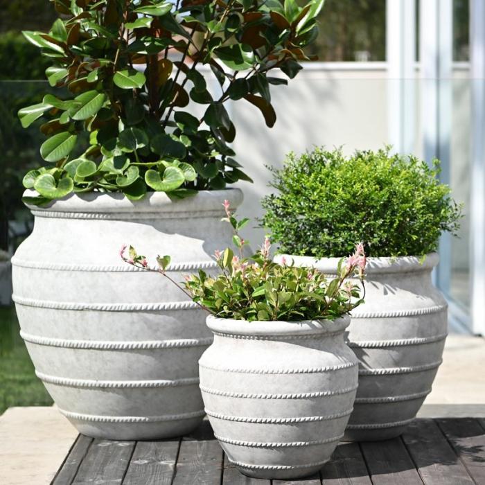 Outdoor Pots | Lucca Urn Ash Grey Outdoor Pots Grey