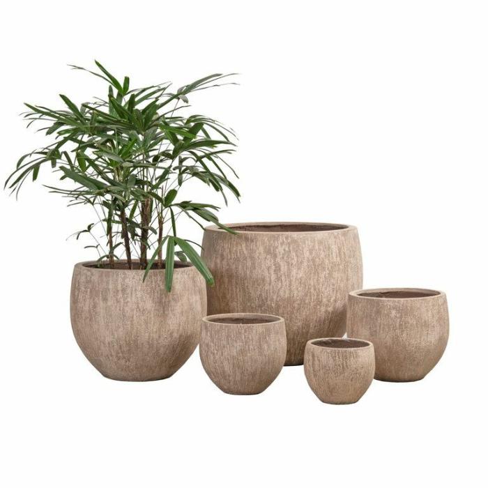 Outdoor Pots | Montauk Round Outdoor Pots Outdoor Pots