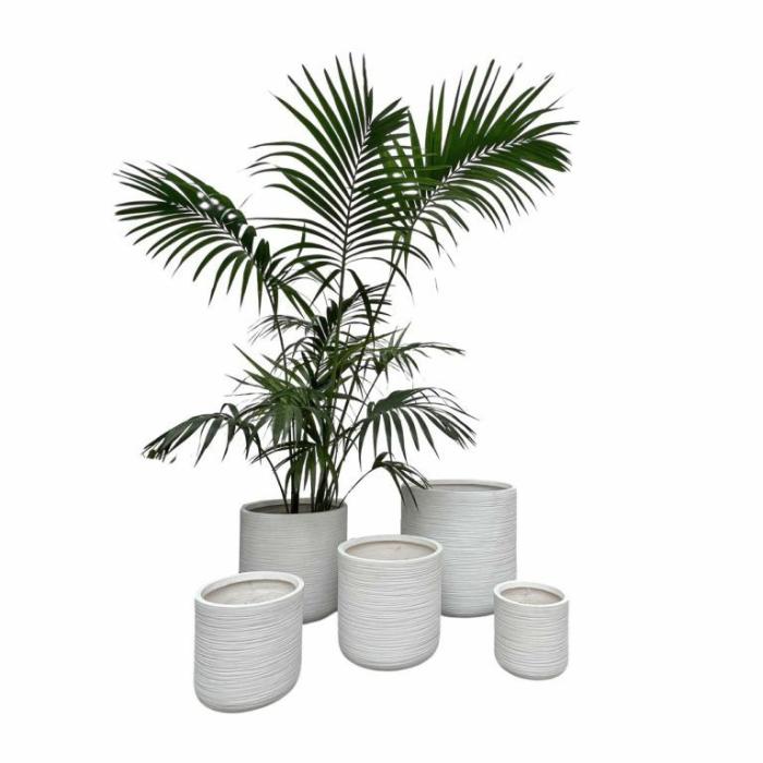 Outdoor Pots | Monticello Cylinder Pot White Outdoor Pots Outdoor Pots