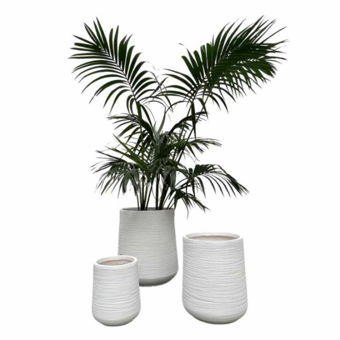 Outdoor Pots | Monticello Drum Pot White Outdoor Pots Outdoor Pots