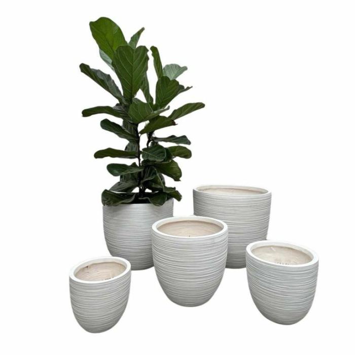 Outdoor Pots | Monticello Egg Pot White Outdoor Pots Outdoor Pots