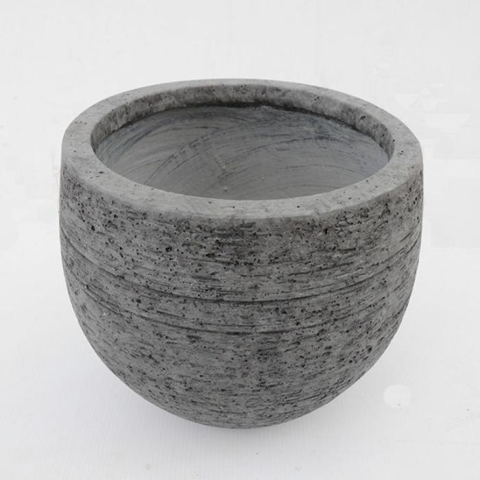 Outdoor Pots | Round Pot Grey Outdoor Pots Grey