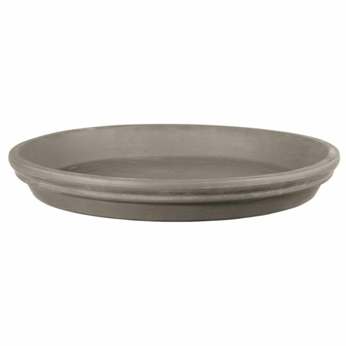 Outdoor Pots | Saucer Round Graphite Outdoor Pots Grey