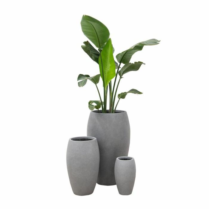 Outdoor Pots | Tall Egg Pot Stone Outdoor Pots Outdoor Pots