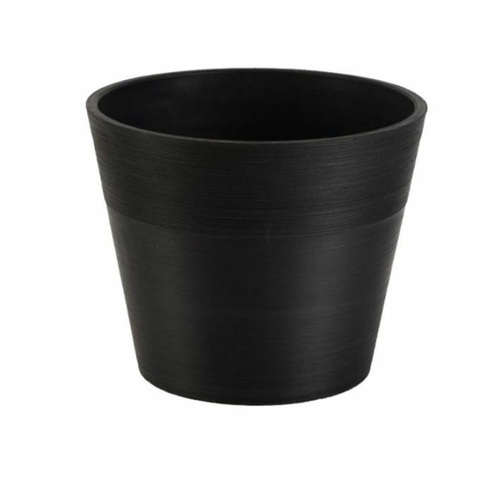 Plastic Pots | Cylinder Planter Black Plastic Pots Black