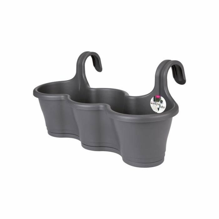 Plastic Pots | Easy Hanger Trio Plastic Pots Anthracite