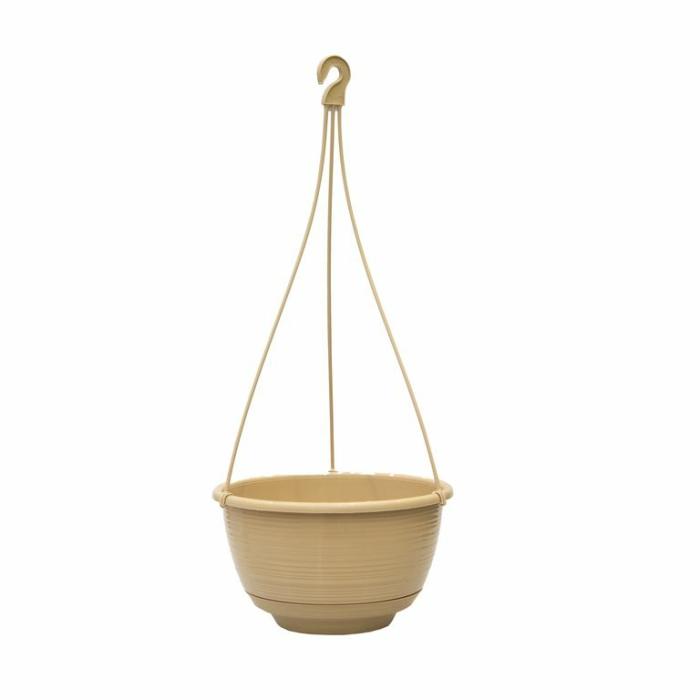 Plastic Pots | Grecian Basket Beige Plastic Pots Beige