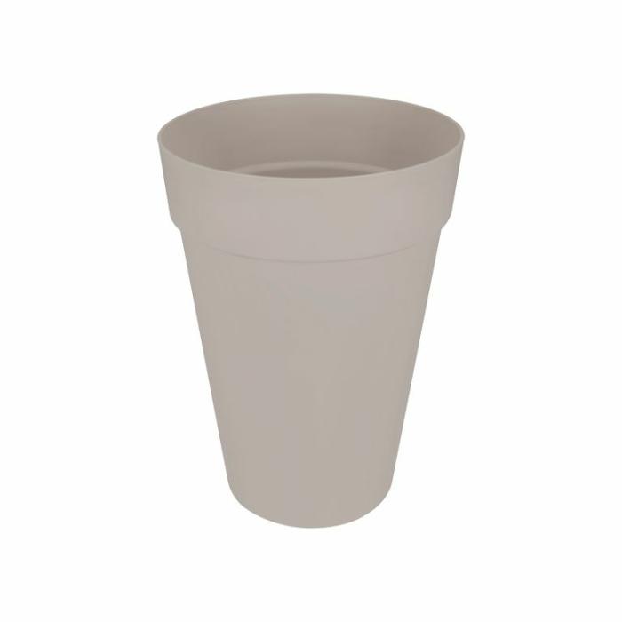 Plastic Pots | Grey Round High Plastic Pots Grey