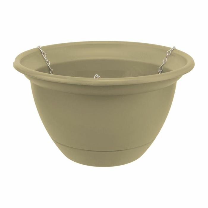 Plastic Pots | Hanging Basket Light Stone Plastic Pots Light Grey