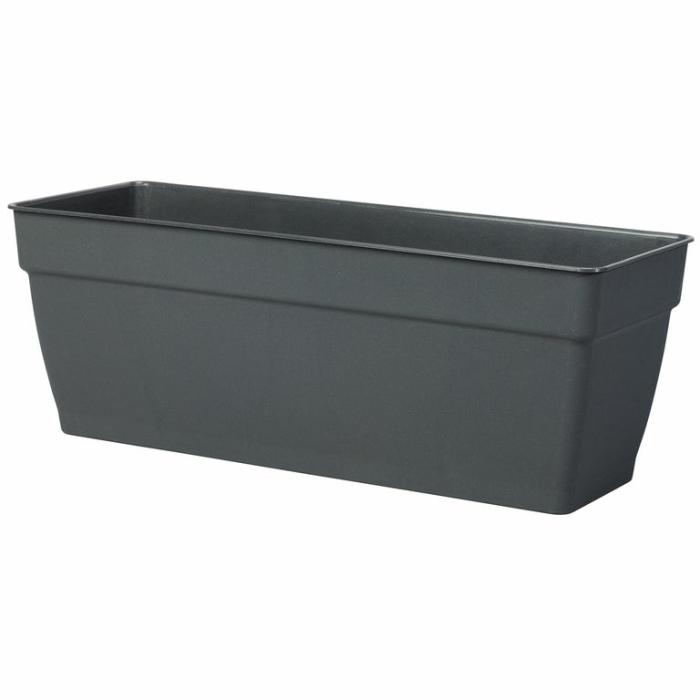 Plastic Pots | Ninfea Trough Anthracite Plastic Pots Anthracite