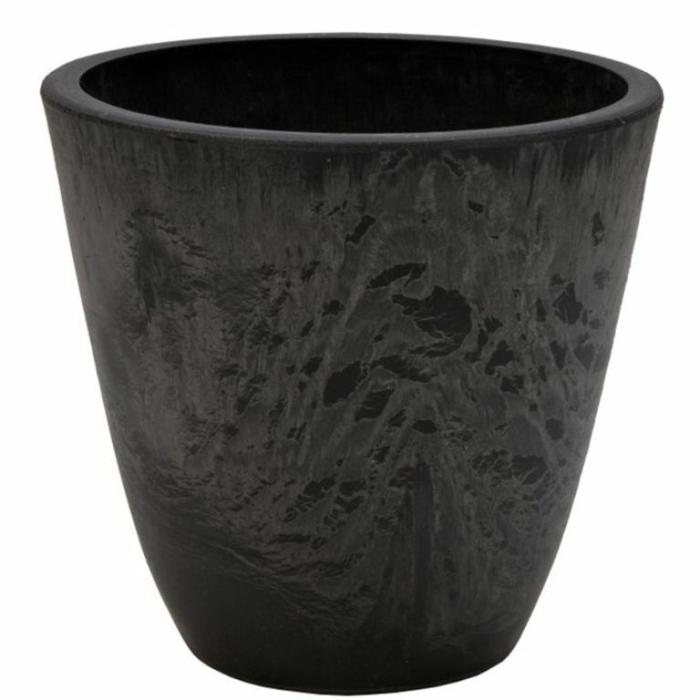 Plastic Pots | Sky Cylinder Planter Black Plastic Pots Black