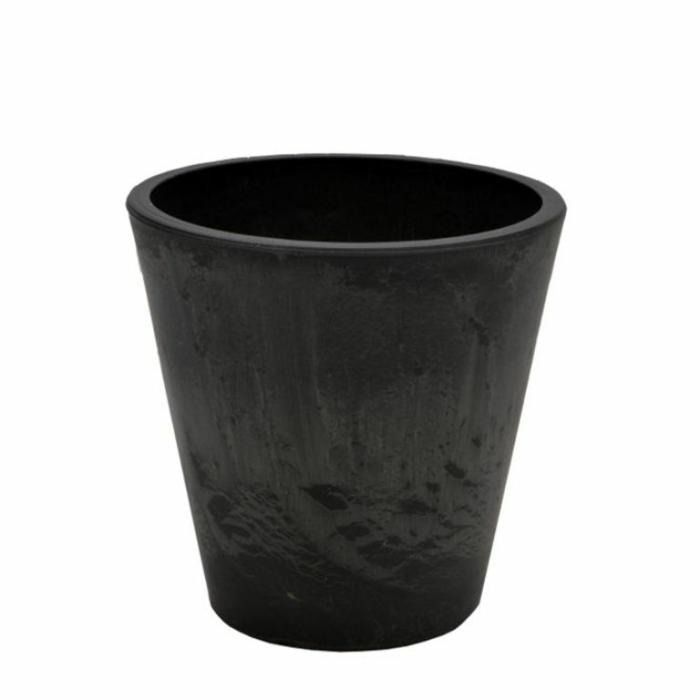 Plastic Pots | Sky Round Planter Black Plastic Pots Black