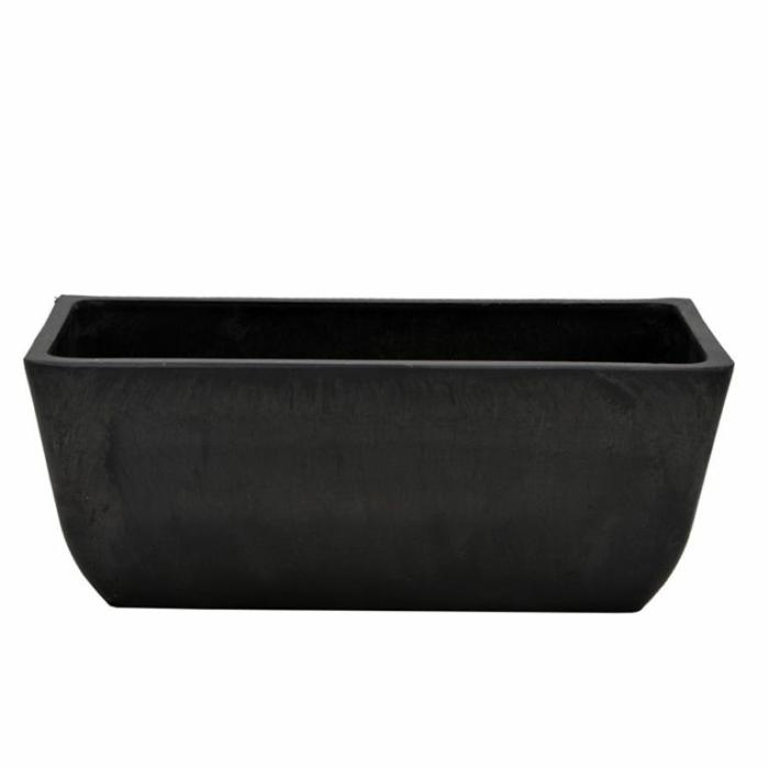 Plastic Pots | Trough Black Plastic Pots Black