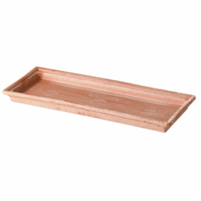 Pot Stands Feet & Saucers | Terracotta Trough Saucer White Outdoor Pots Outdoor Pots