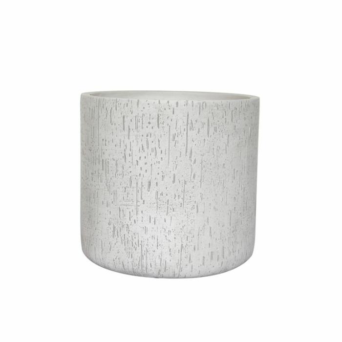 Outdoor Pots | Crawford Cylinder White Outdoor Pots Outdoor Pots